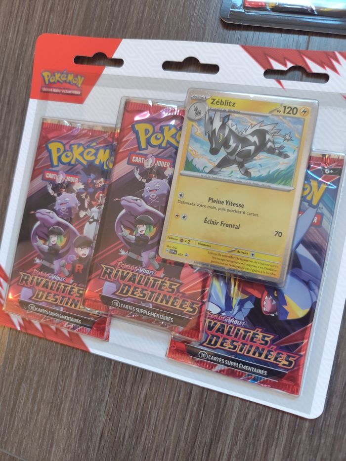 Lot Tripacks cartes Pokémon Étincelles déferlantes Rivalités destinées Mega évolution boosters - photo numéro 5