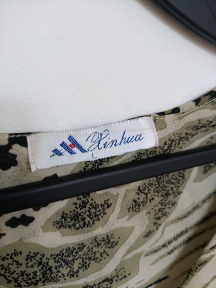 Chemise fluide imprimé animal – Xinhua vintage motif old school - photo numéro 3