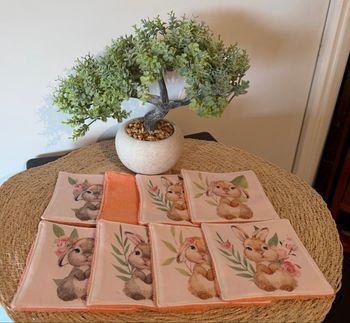 Lingettes lapin orange 