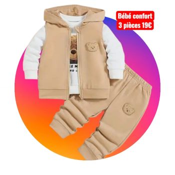 Tenue bébé 3 pièces âge 6-9 M