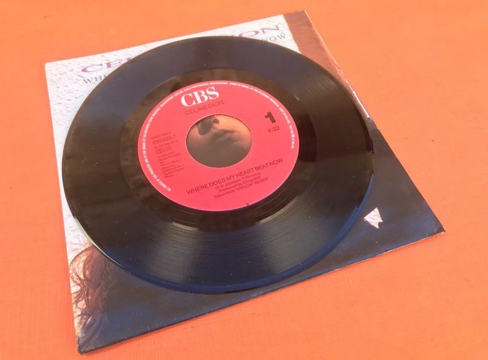 Vinyle 45 tours Céline Dion Where does my heart beat now (1990) CBS 6563257 - photo numéro 4
