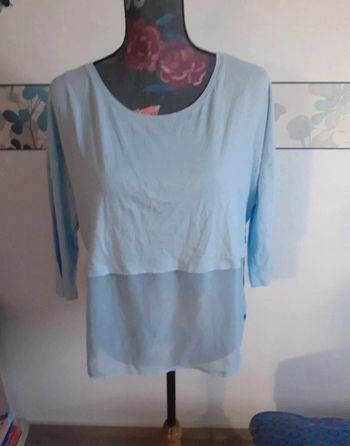 Tee-shirt manches 3/4 voile L