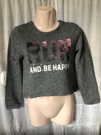 Pull sweat gris anthracite chiné 12 ans Kiabi