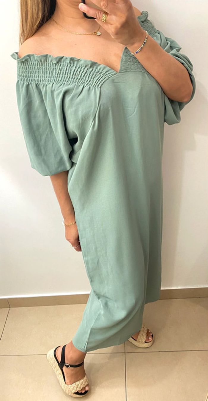 Robe Longue Ample Encolure Extensible Taille M-L - photo numéro 4