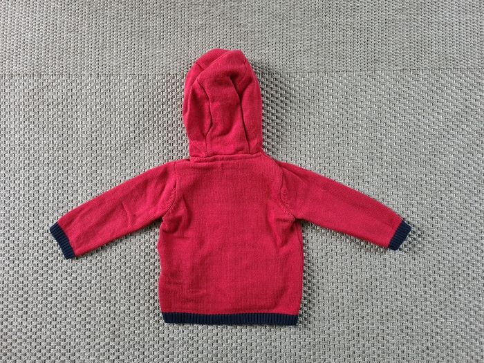 Gilet à capuche rouge garçon - 12 mois - photo numéro 5