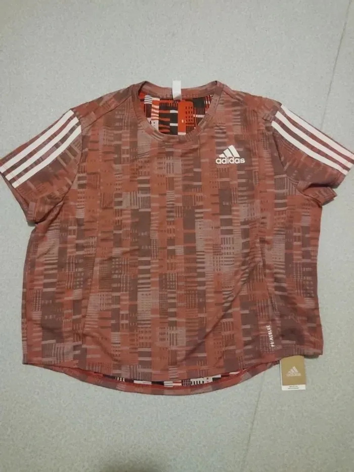 Adidas Tee shirt de sport multicolore - photo numéro 2