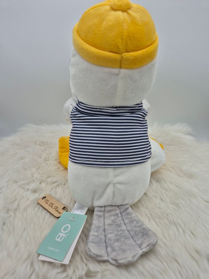 Doudou peluche et plaid Goéland Mouette Obaïbi - photo numéro 3
