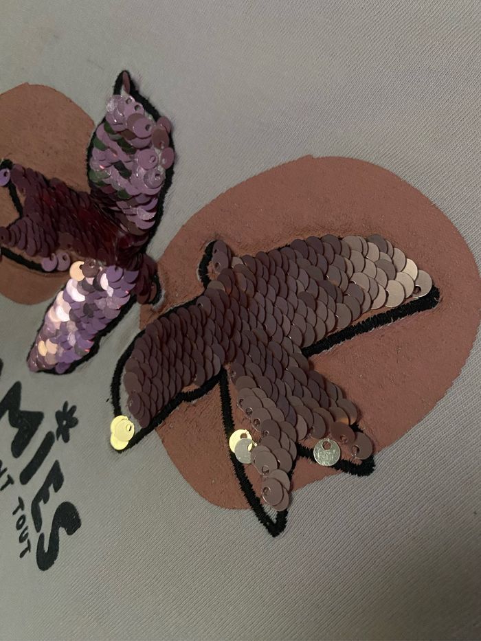 T-shirt rose oiseaux sequins 5 ans Tape à l’œil - photo numéro 4