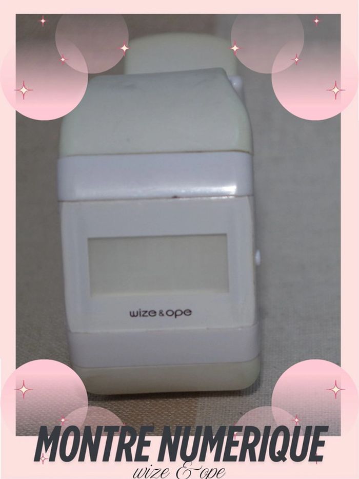 Montre digitale blanche - Wize and Ope (pour pièces)