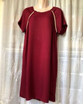 Robe Bordeaux et or 42 Camaïeu