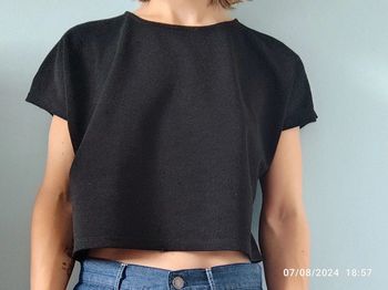 Crop top noir