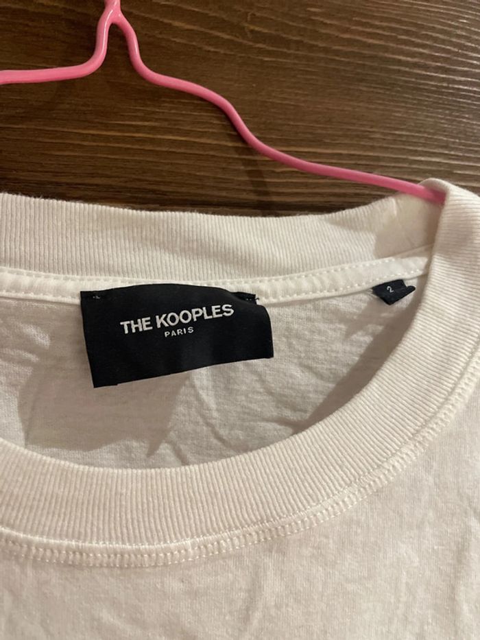 Tee shirt court style débardeur the kooples blanc - photo numéro 3