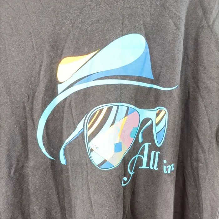 T-shirt gris foncé imprimé graphique One Serie coupe droite taille XL A1472 - photo numéro 4