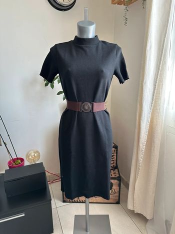 Robe noire en maille