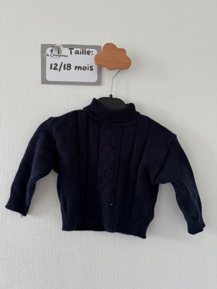 Pull marine - taille 12/18 mois 🌼