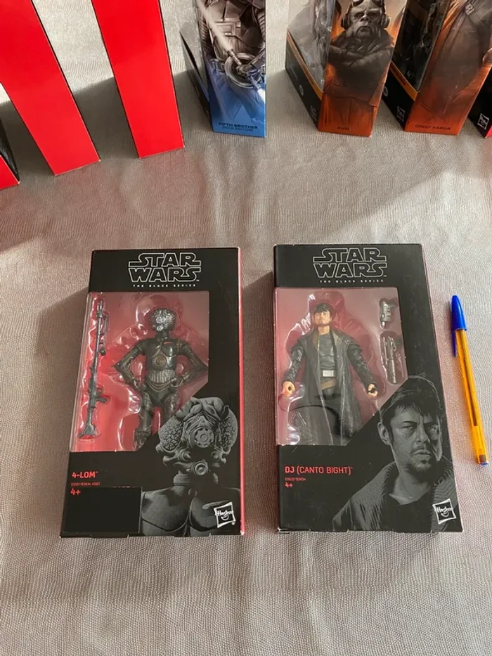 Figurines Star Wars Black Series - 4-LOM + DJ Canto Bight - Hasbro Lucasfilms Disney