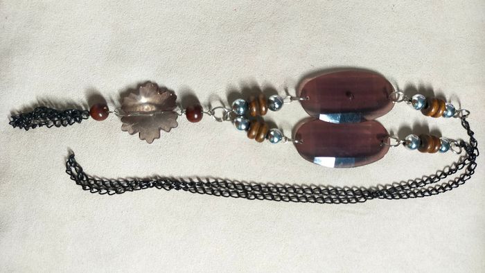 Collier long – Collection Sable & Ébène - photo numéro 8