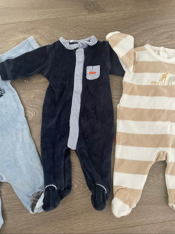 Lot de 3 pyjamas, grenouillères, dors bien de la marque Jacadi taille 1 mois - photo numéro 4