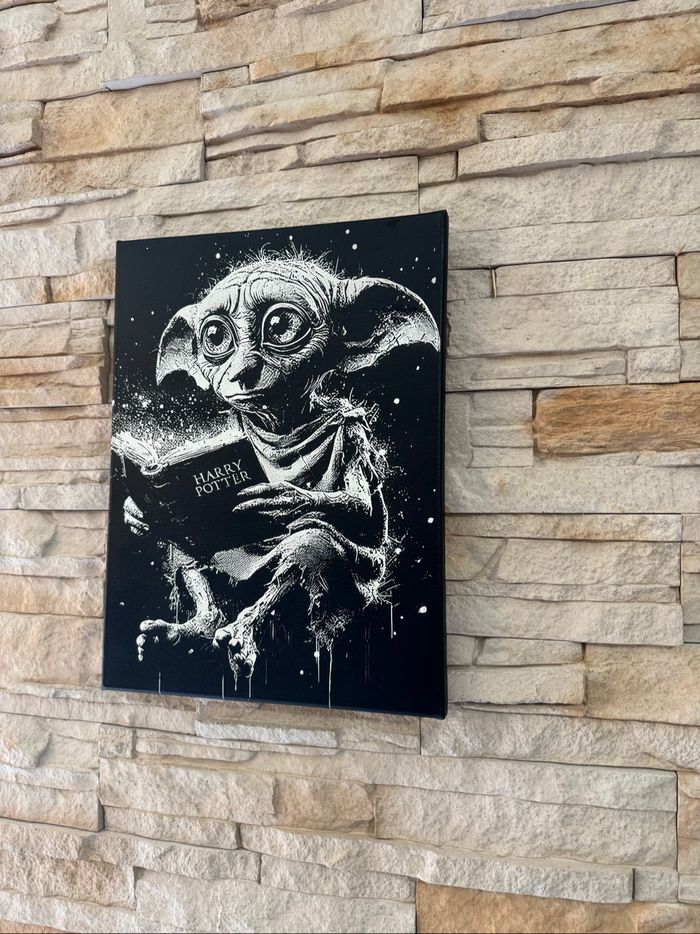 Tableau Dobby Harry Potter en toile 30x40cm - photo numéro 4