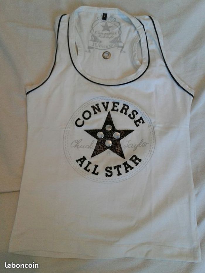 Débardeur converse blanc