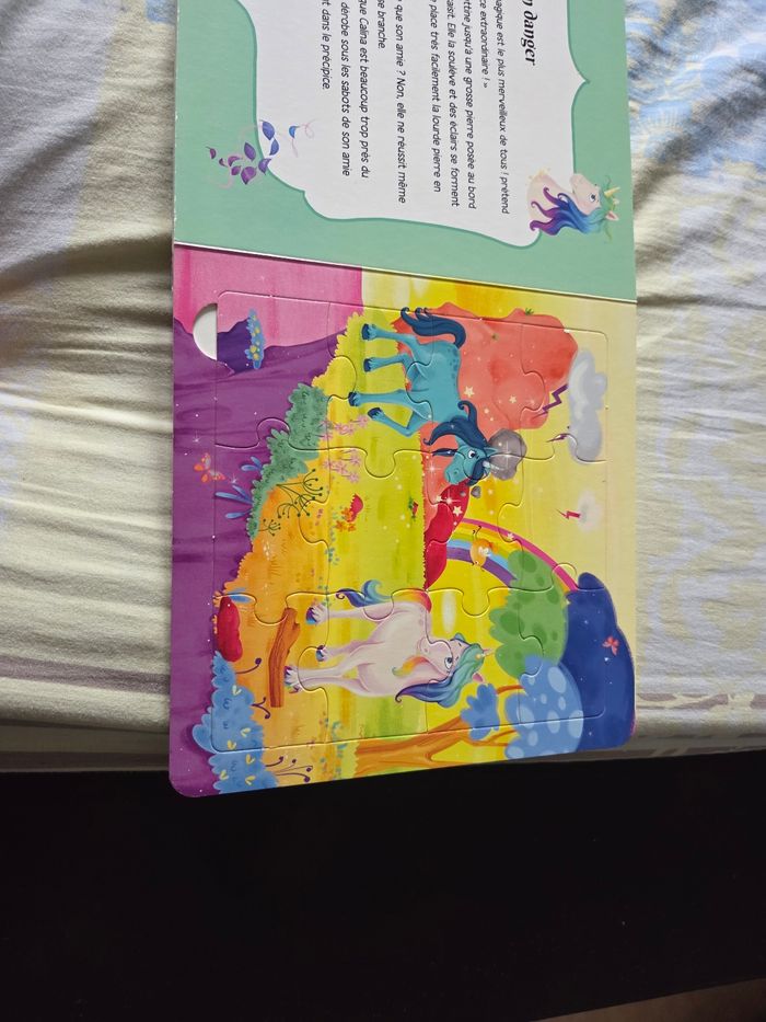 Livre puzzle licorne - photo numéro 4