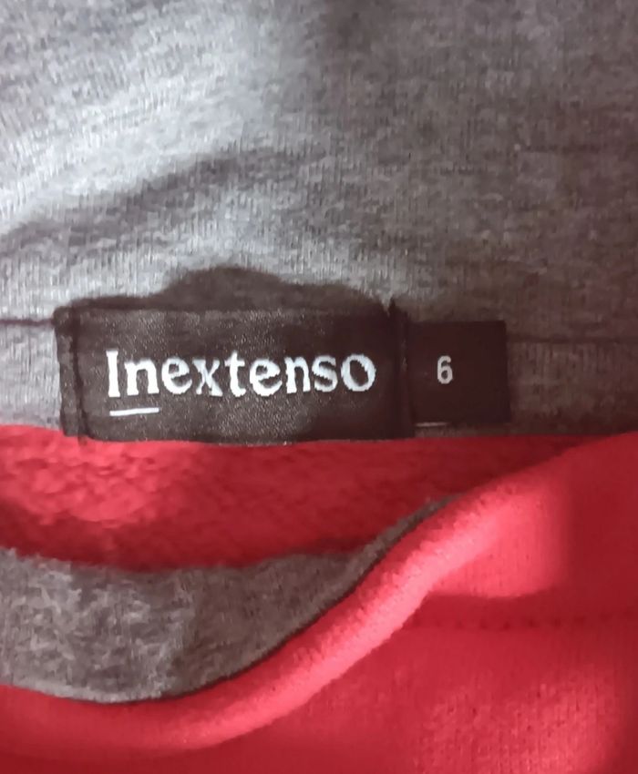 Sweat-shirt Rouge Enfant Inextenso 6 Ans Sport Team Col Montant - photo numéro 3