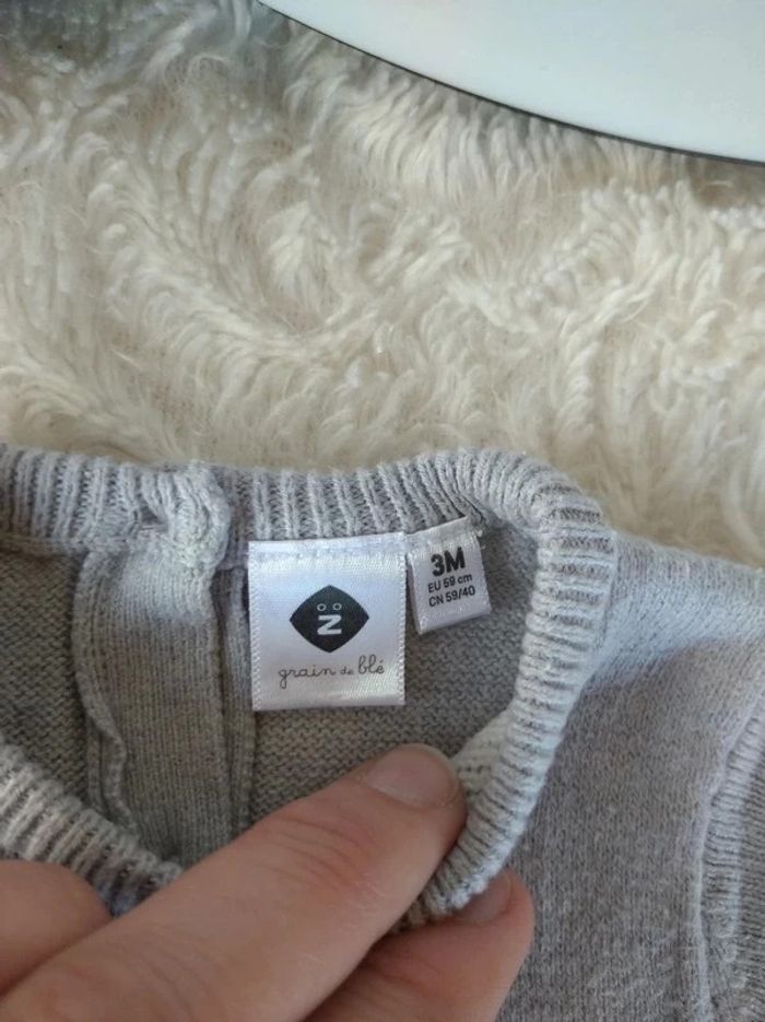 Robe Pull Fille 3 mois Cygne Z Grain de blé - photo numéro 7