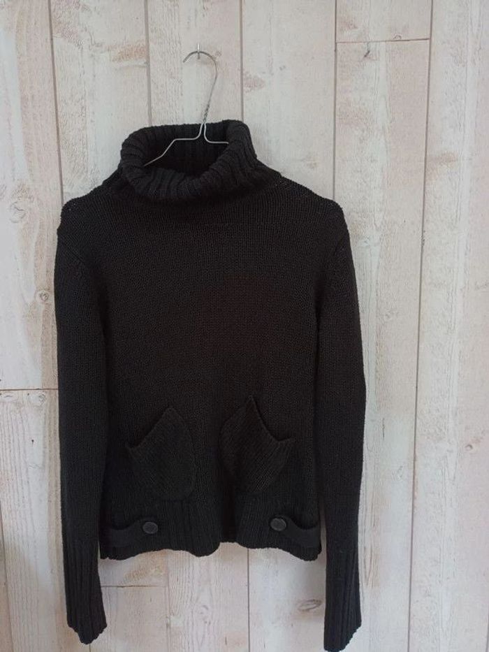 Pull fin noir taille 34