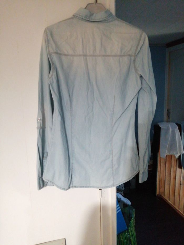 Chemise en jean bleu clair - photo numéro 5
