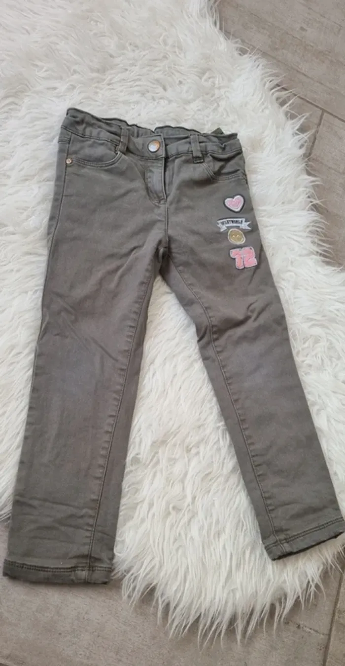 Pantalon épais kaki
