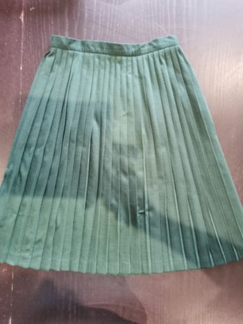 Jupe plissée verte sapin T38