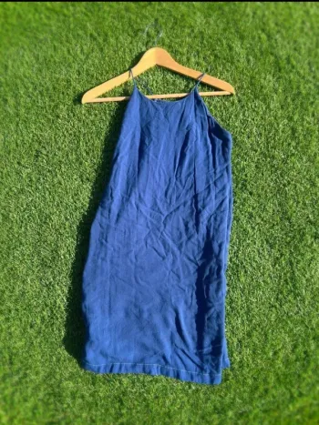 Robe vintage bleu parfait été - taille xs neuve