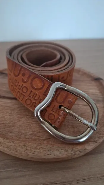 Ceinture Liu Jo en cuir véritable - camel - très bon état - Intemporel de qualité liu jo