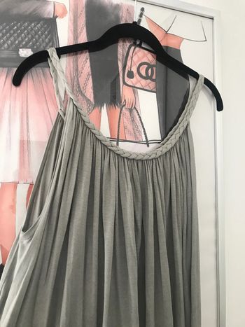 Robe fluide col tressé taille unique