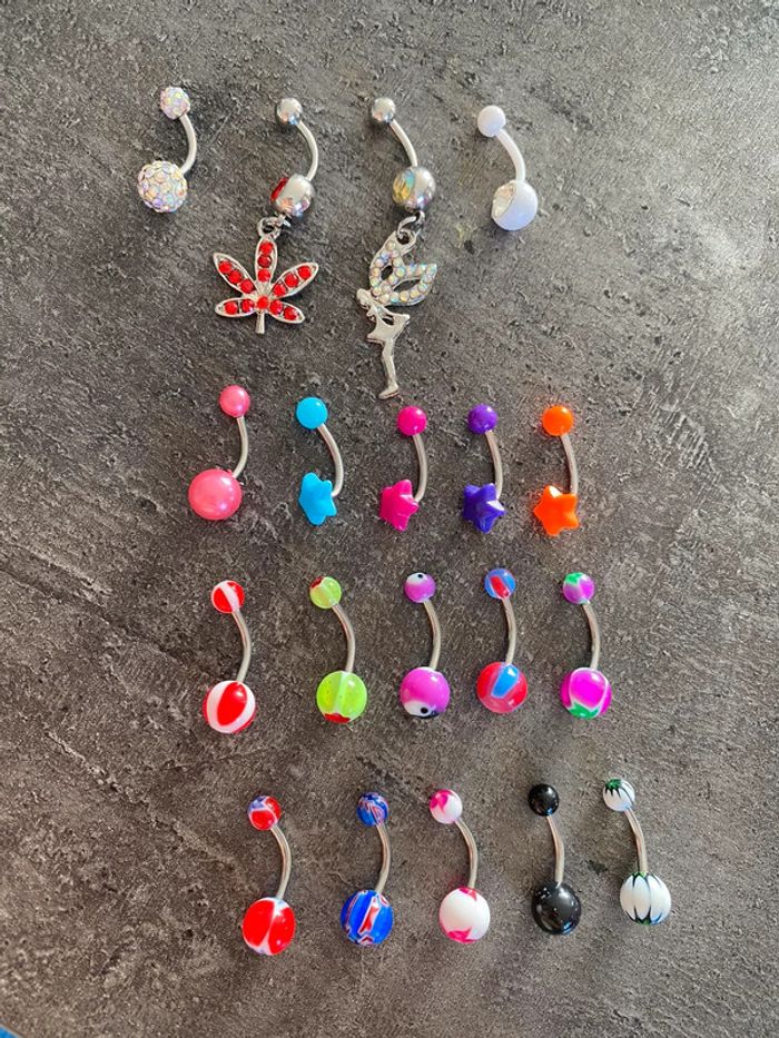 Lot piercings nombril neuf