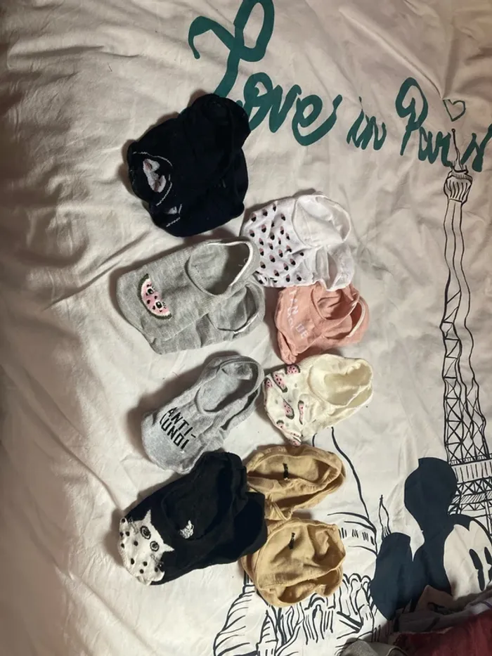 Lot de 9 pairs de soquètes - photo numéro 2
