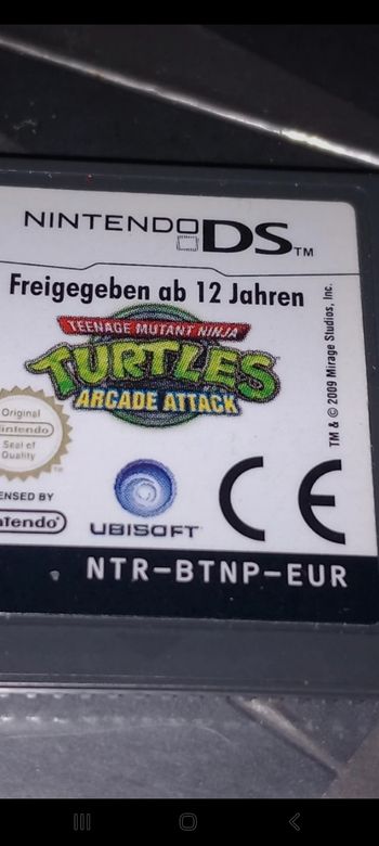 Turtles arcade attack Nintendo ds