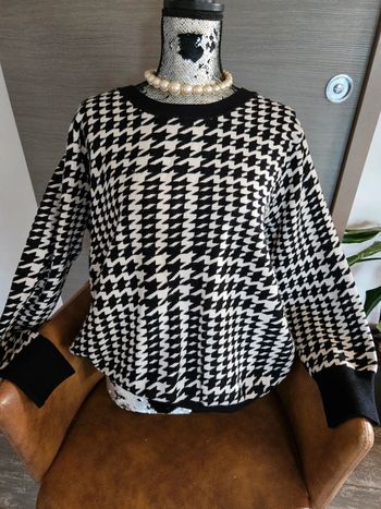 Pull pied de poule