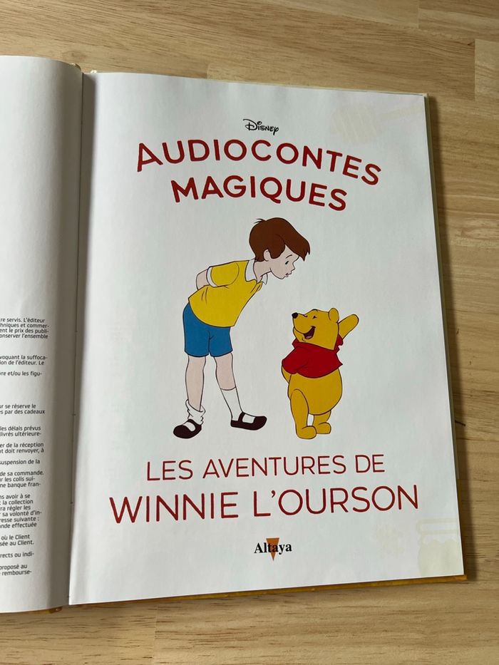 Livre Disney Audiocontes Magiques n°23 – Les Aventures de Winnie l’Ourson – Bon État (Sans Figurines) - photo numéro 3