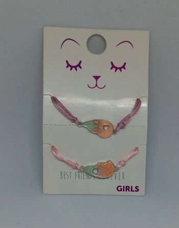 Lot 2 Bracelets bff Best friends forever meilleures amies