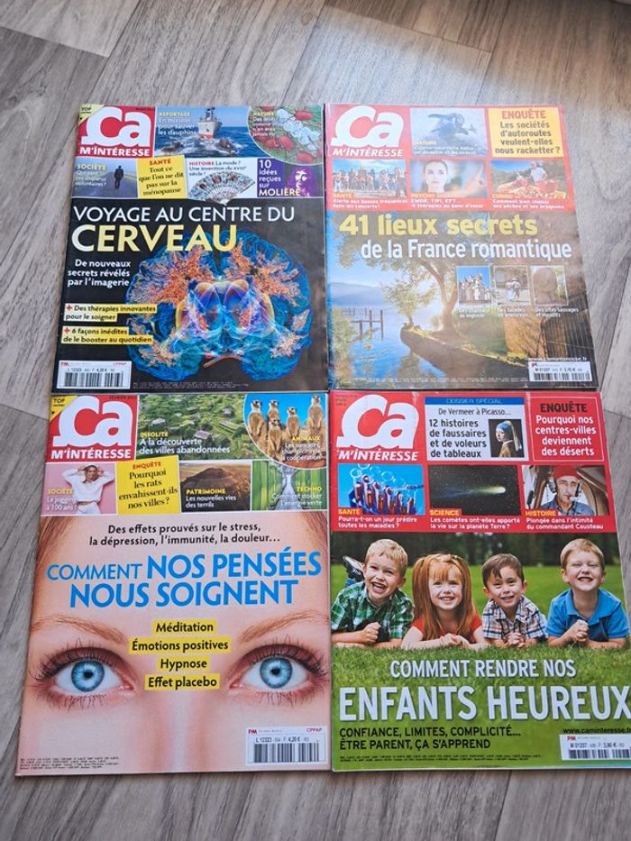 Lot de 4 magazines ça m’interesse
