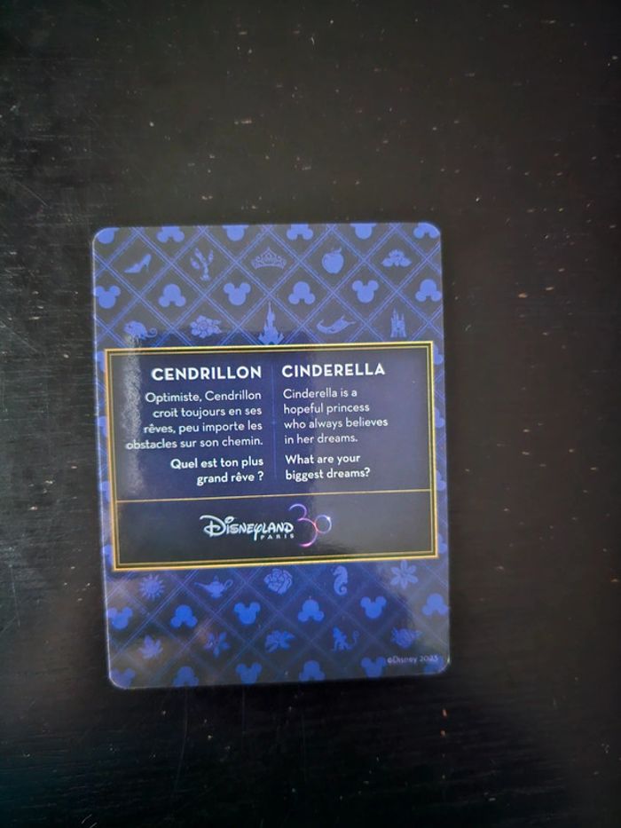 Carte disneyland paris collector/world princess week/cendrillon - photo numéro 2