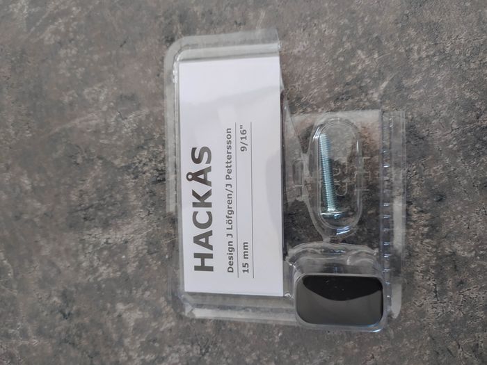 Poignée de porte placard métal noir HACKAS - photo numéro 4