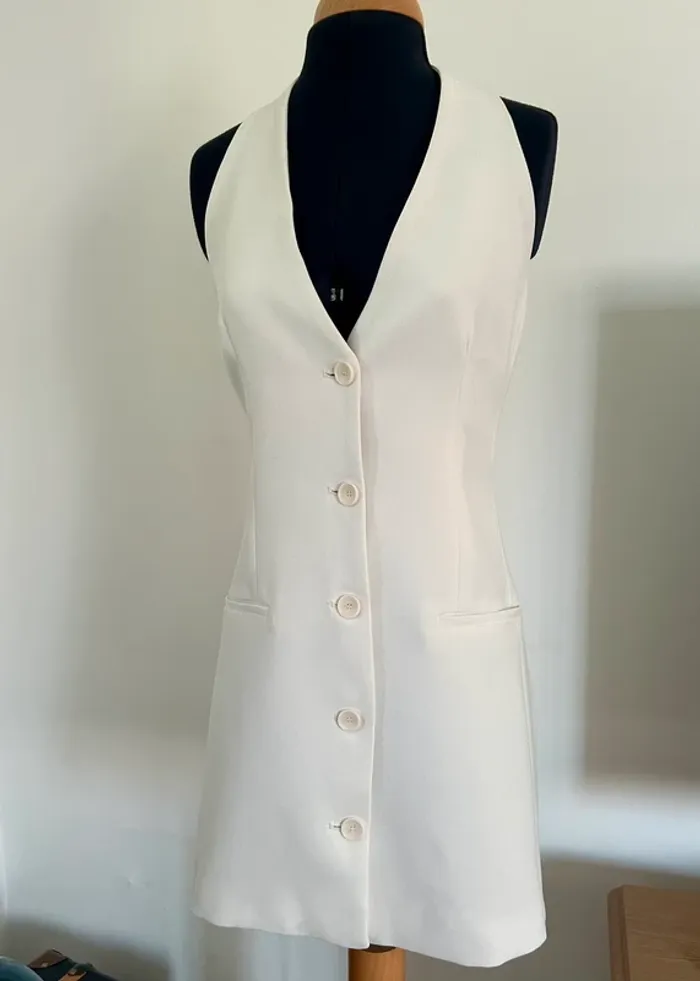 Robe blazer blanche Zara – Taille XS