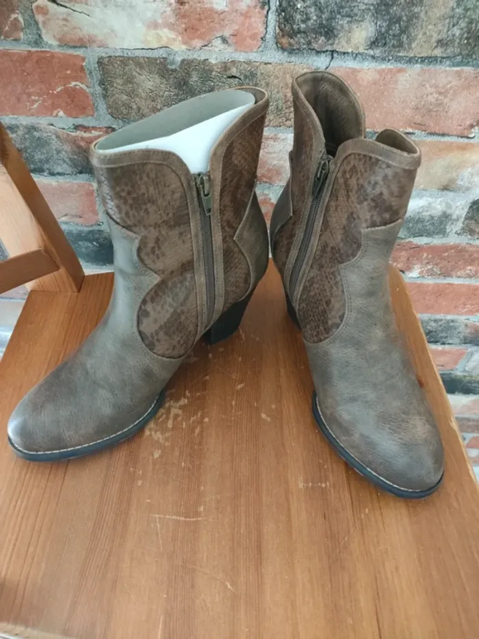 Bottine boots marron Kaporal