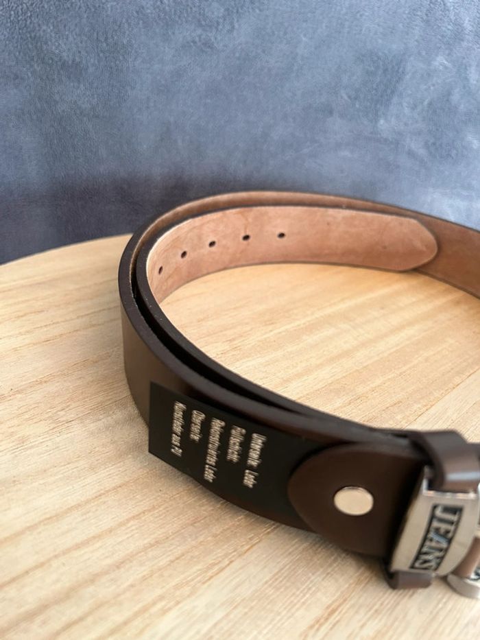 Ceinture véritable cuir neuve avec étiquette 95 cm - photo numéro 3
