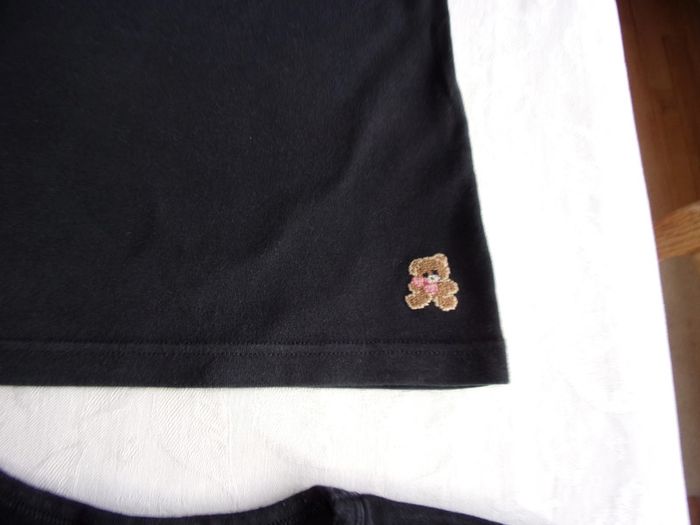 Débardeur noir - oursons - t.L - photo numéro 2