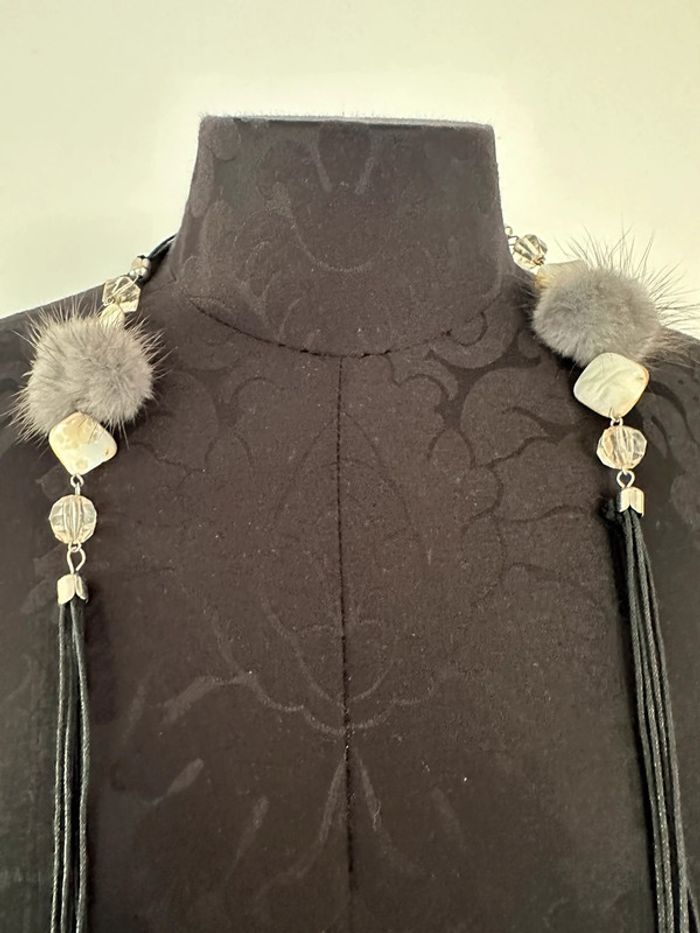 Long collier a pom-poms - photo numéro 3