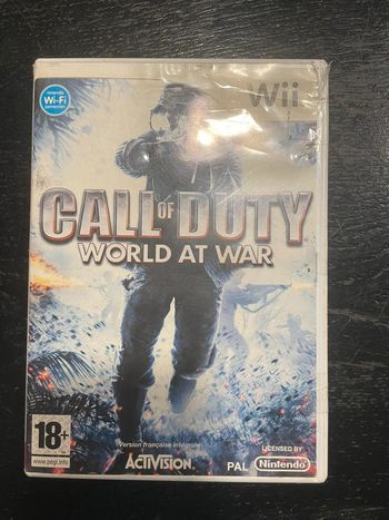 Jeu wii call of duty world at war