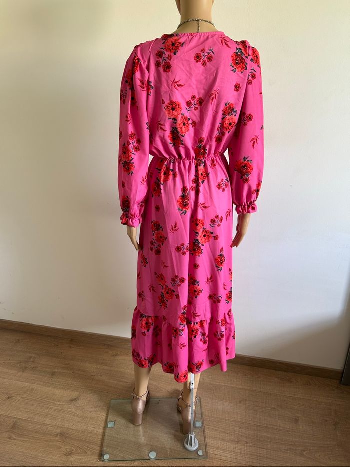 Robe longue rose neuve taille unique - photo numéro 6